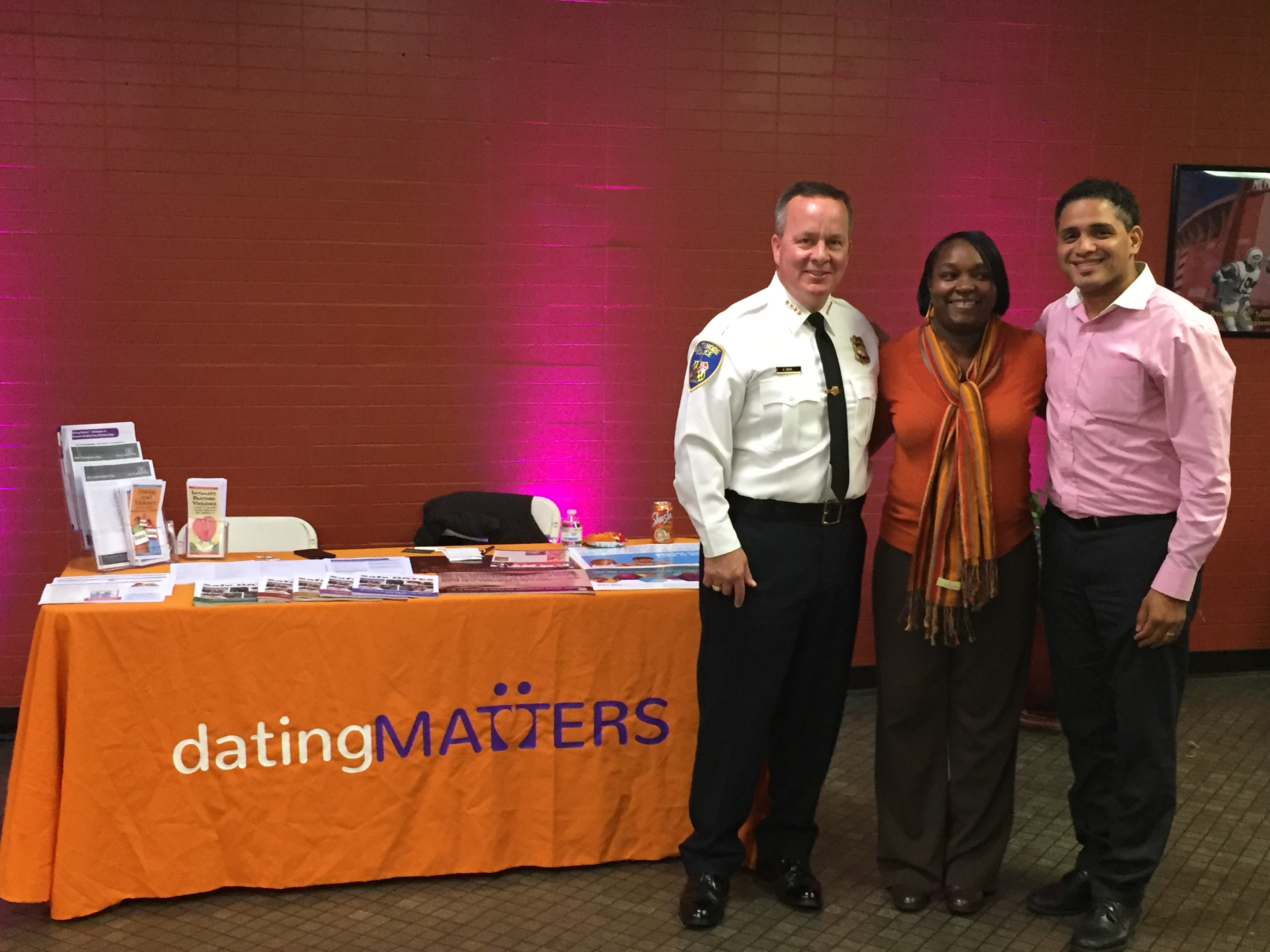 Baltimore City Health Department & Baltimore Police Department gather for domestic violence prevention event